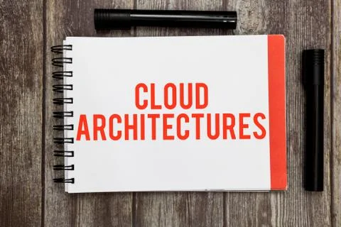 Word writing text Cloud Architectures. Business concept for Various Engineered Foto stock