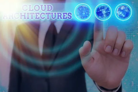Word writing text Cloud Architectures. Business concept for Various Engineered Foto stock
