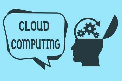 Word writing text Cloud Computing. Business concept for use a network of remote Stock Illustration