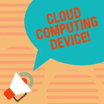 Word writing text Cloud Computing Device. Business concept for Shared pools of イラスト素材