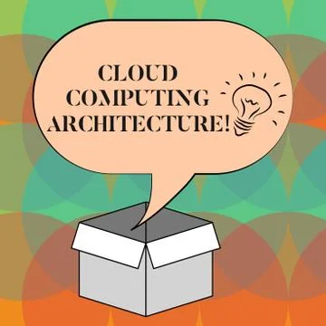 Word writing text Cloud Computing Architecture. Business concept for Components Stock Illustration