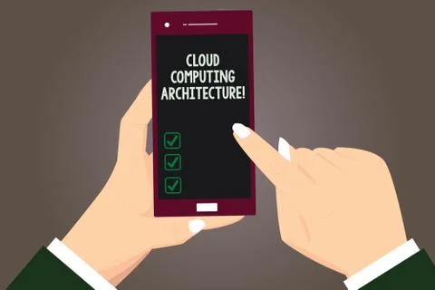 Word writing text Cloud Computing Architecture. Business concept for Components Illustrazione stock