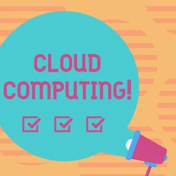 Word writing text Cloud Computing. Business concept for Online Information Stockillustratie