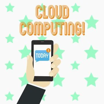 Word writing text Cloud Computing. Business concept for Online Information Stockillustratie