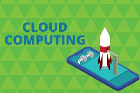 Word writing text Cloud Computing. Business concept for use a network of remote Stock Illustration