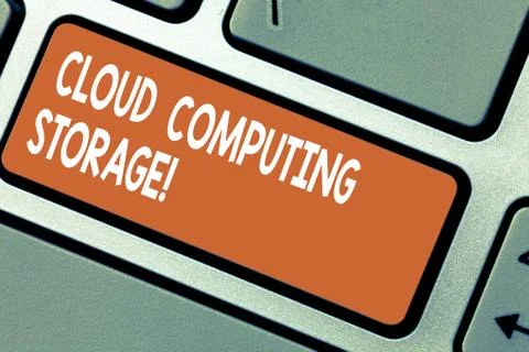 Word writing text Cloud Computing Storage. Business concept for digital data is Foto stock