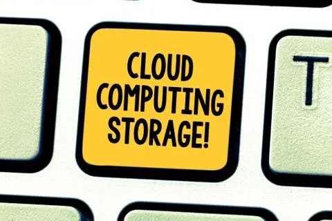 Word writing text Cloud Computing Storage. Business concept for digital data is 스톡 사진