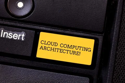 Word writing text Cloud Computing Architecture. Business concept for Components Foto stock