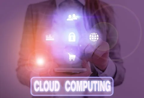 Word writing text Cloud Computing. Business concept for storing and accessing Stock Photos