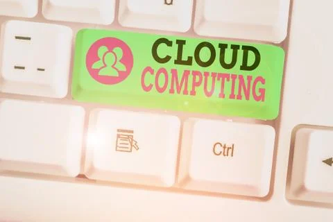 Word writing text Cloud Computing. Business concept for storing and accessing 스톡 사진