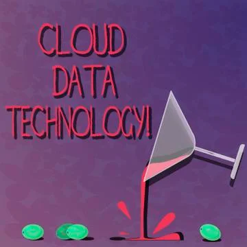 Word writing text Cloud Data Technology. Business concept for Save and access Illustrazione stock