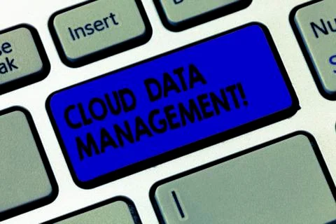 Word writing text Cloud Data Management. Business concept for A technique to Stock Photos
