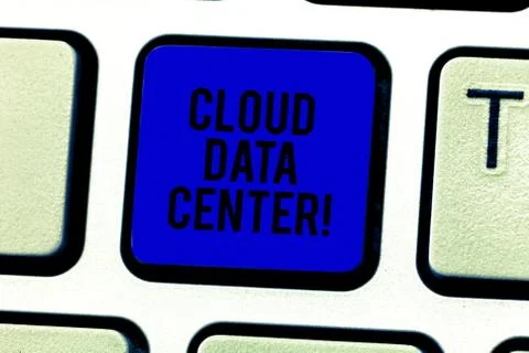 Word writing text Cloud Data Center. Business concept for off premise form Stock Photos