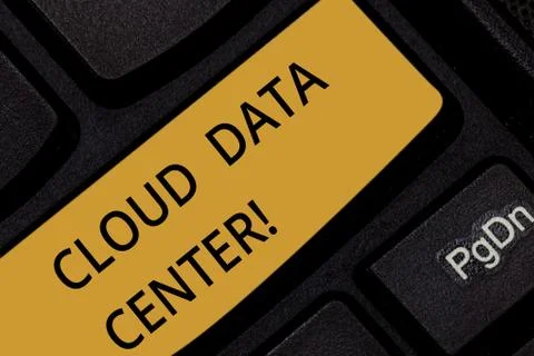 Word writing text Cloud Data Center. Business concept for off premise form Stock Photos