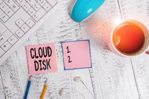 Word writing text Cloud Disk. Business concept for web base service that Foto stock