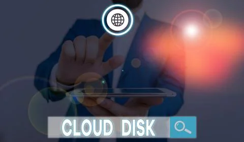Word writing text Cloud Disk. Business concept for web base service that Foto stock