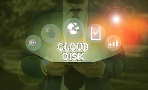 Word writing text Cloud Disk. Business concept for web base service that Foto stock