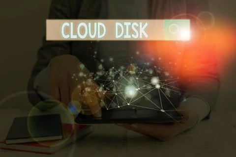 Word writing text Cloud Disk. Business concept for web base service that Foto stock