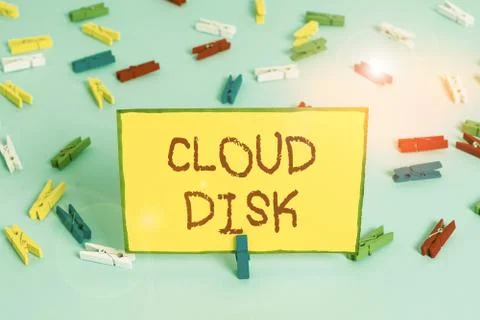 Word writing text Cloud Disk. Business concept for web base service that Foto stock