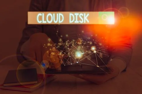 Word writing text Cloud Disk. Business concept for web base service that Foto stock