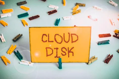 Word writing text Cloud Disk. Business concept for web base service that Foto stock