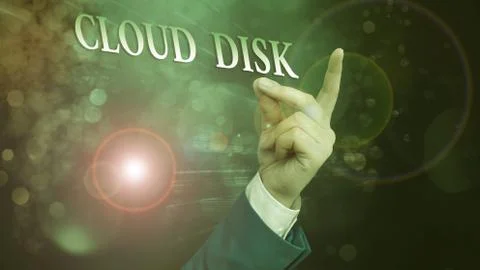 Word writing text Cloud Disk. Business concept for web base service that Foto stock