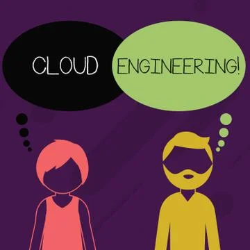 Word writing text Cloud Engineering. Business concept for application of Stock Illustration