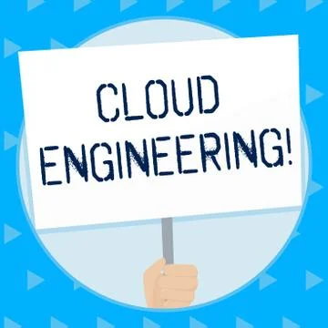 Word writing text Cloud Engineering. Business concept for application of Stock Illustration