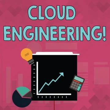 Word writing text Cloud Engineering. Business concept for application of Stock Illustration