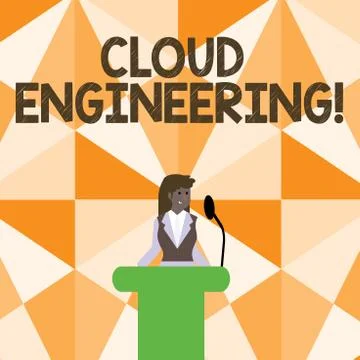 Word writing text Cloud Engineering. Business concept for application of Stock Illustration