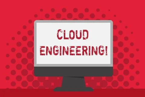 Word writing text Cloud Engineering. Business concept for application of Stock Illustration