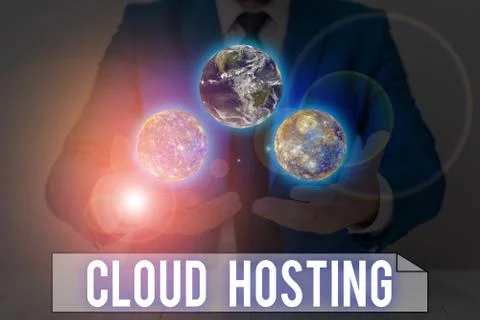 Word writing text Cloud Hosting. Business concept for the alternative to hosting Stock Photos