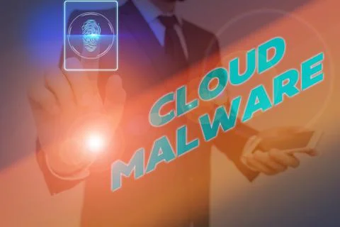 Word writing text Cloud Malware. Business concept for malicious software file or 写真素材