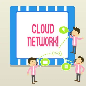 Word writing text Cloud Network. Business concept for Access of networking Stock Illustration