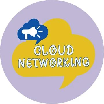 Word writing text Cloud Networking. Business concept for is term describing Illustrazione stock