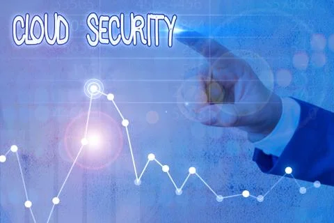 Word writing text Cloud Security. Business concept for protection of data stored 스톡 사진