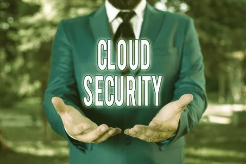 Word writing text Cloud Security. Business concept for protection of data stored Stock Photos