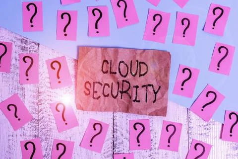 Word writing text Cloud Security. Business concept for protection of data stored Stock Photos