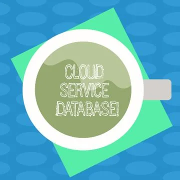 Word writing text Cloud Service Database. Business concept for optimized Ilustración de archivo