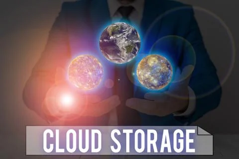 Word writing text Cloud Storage. Business concept for the digital data is stored Stock Photos