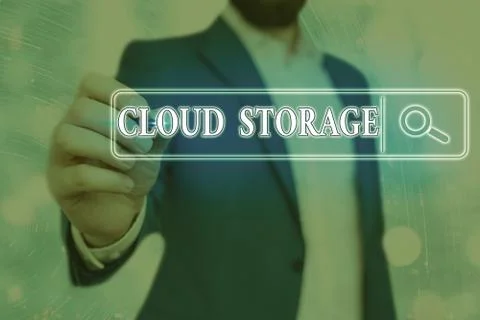 Word writing text Cloud Storage. Business concept for computing connect devices Stock Photos