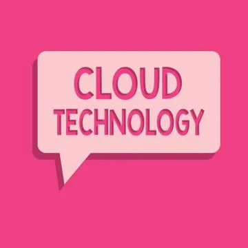 Word writing text Cloud Technology. Business concept for storing and accessing 스톡 일러스트
