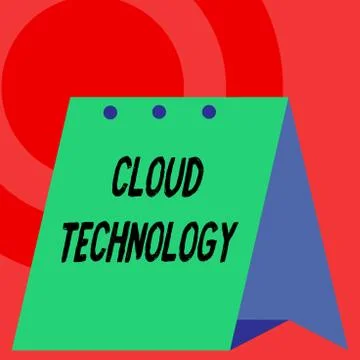 Word writing text Cloud Technology. Business concept for storing and accessing 库存插图