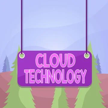 Word writing text Cloud Technology. Business concept for on deanalysisd Illustrazione stock