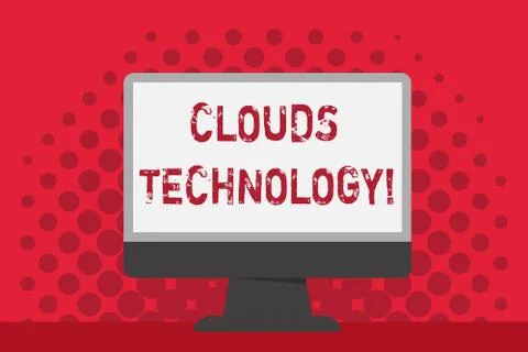 Word writing text Clouds Technology. Business concept for resources aretrieved Stock Illustration