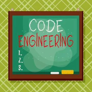 Word writing text Code Engineering. Business concept for application of Stock Illustration