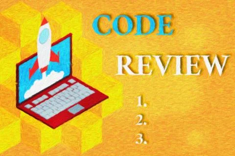 Word writing text Code Review. Business concept for single most effective 스톡 일러스트