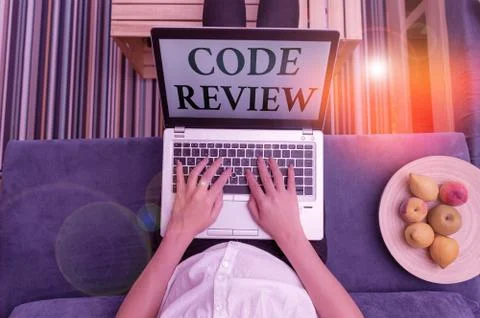 Word writing text Code Review. Business concept for single most effective 스톡 사진