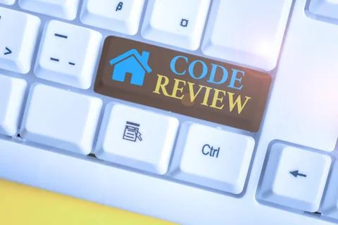 Word writing text Code Review. Business concept for single most effective 库存照片