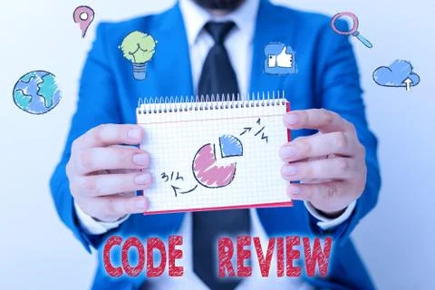 Word writing text Code Review. Business concept for single most effective Foto stock